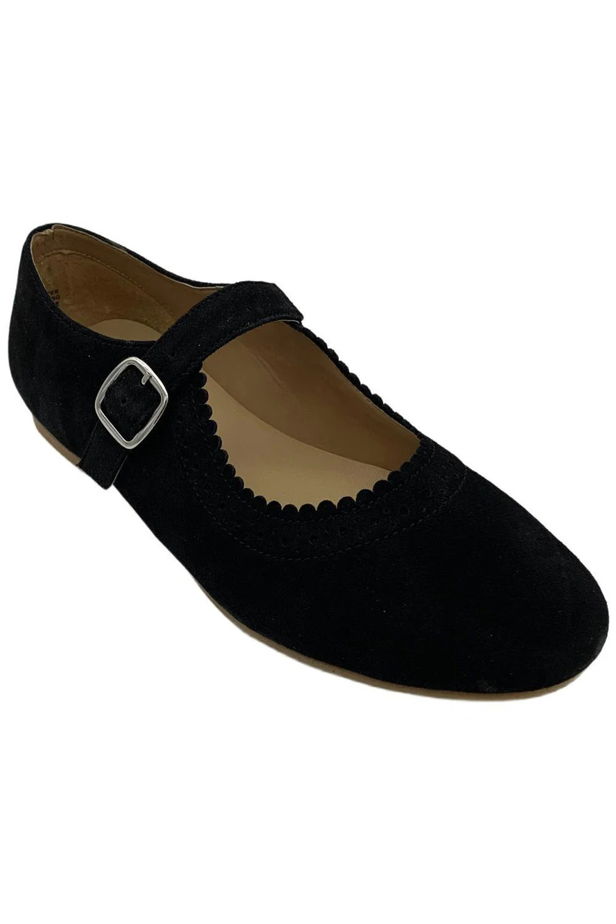 Diba True Women's Sugar Coat Perforated Leather Mary Janes Black - Medium